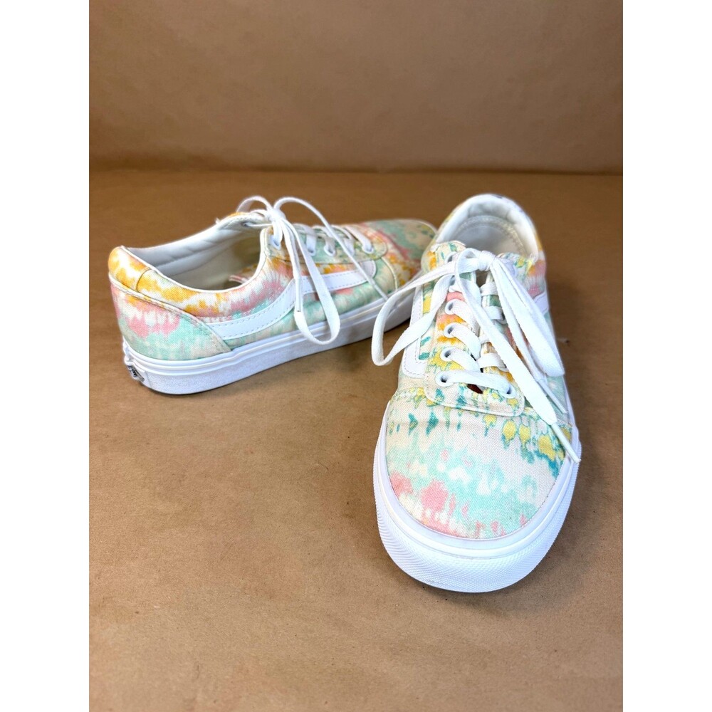 Vans Ward Psychedelic Tie Dye Low Top Canvas Sneakers - Women's Size 7.5